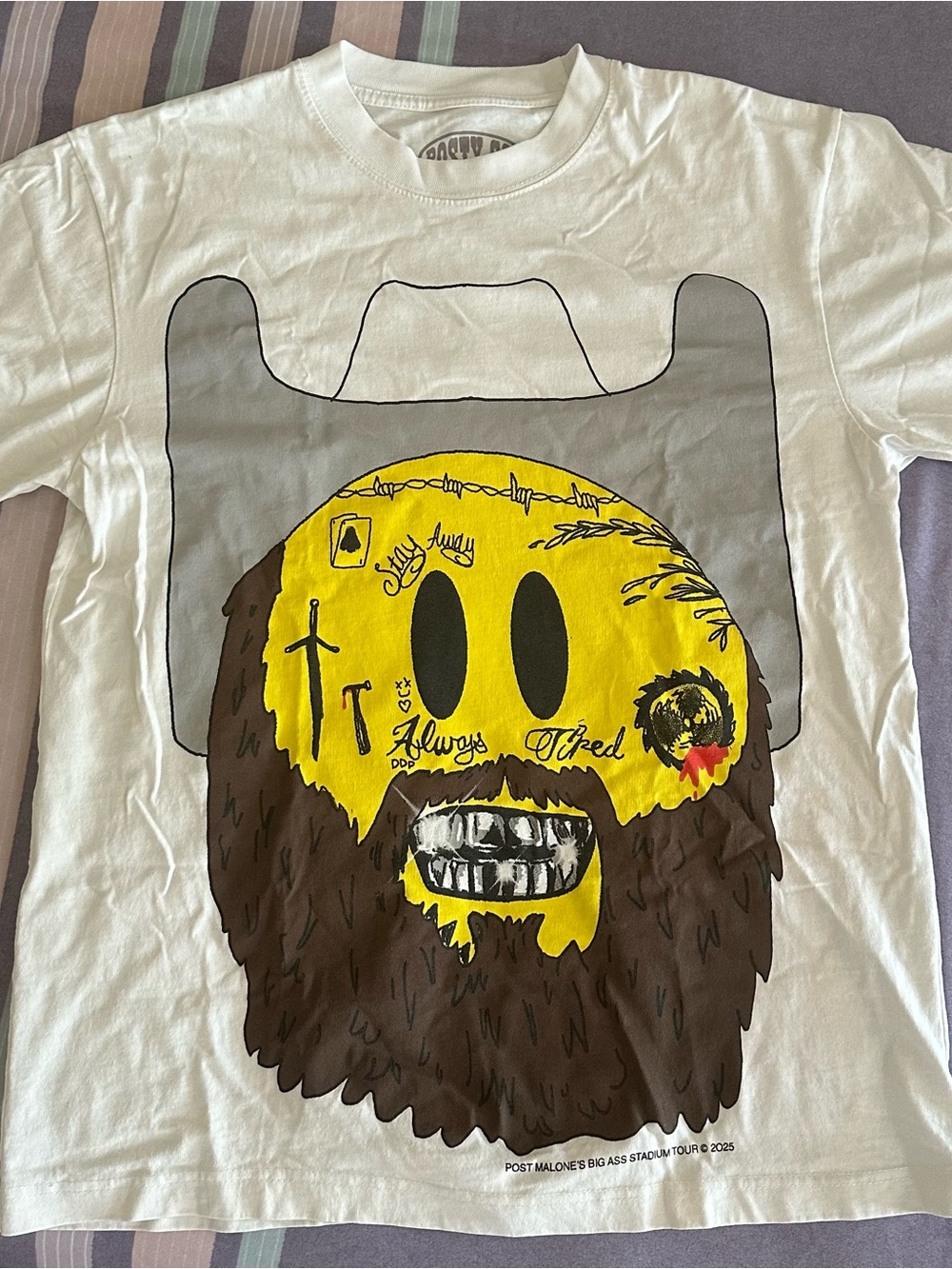 Post Malone’s 2025 Big Ass Stadium Tour Emoji T-Shirt
